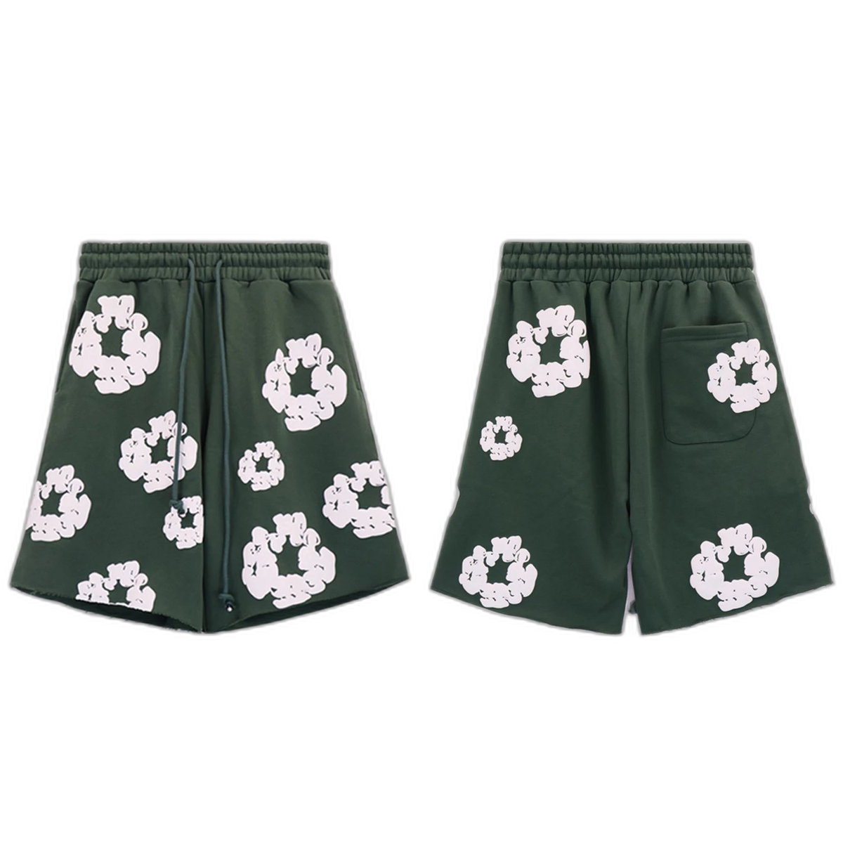 Denim Tears Cotton Wreath Print Shorts