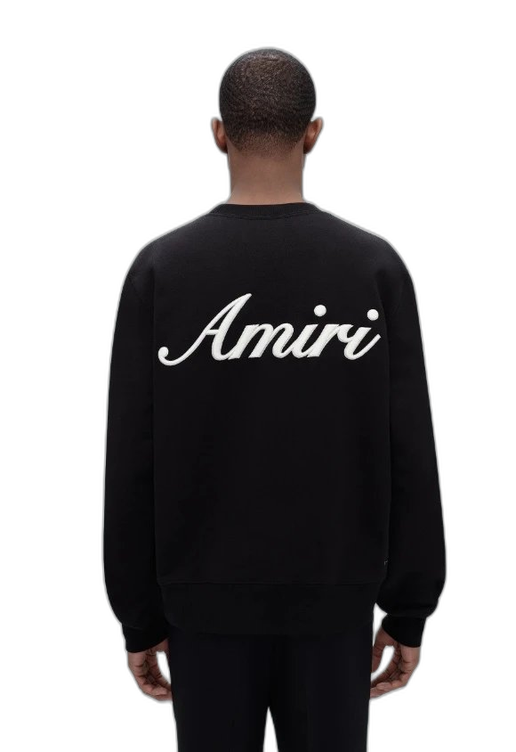 Amiri Script Logo Crewneck Sweatshirt