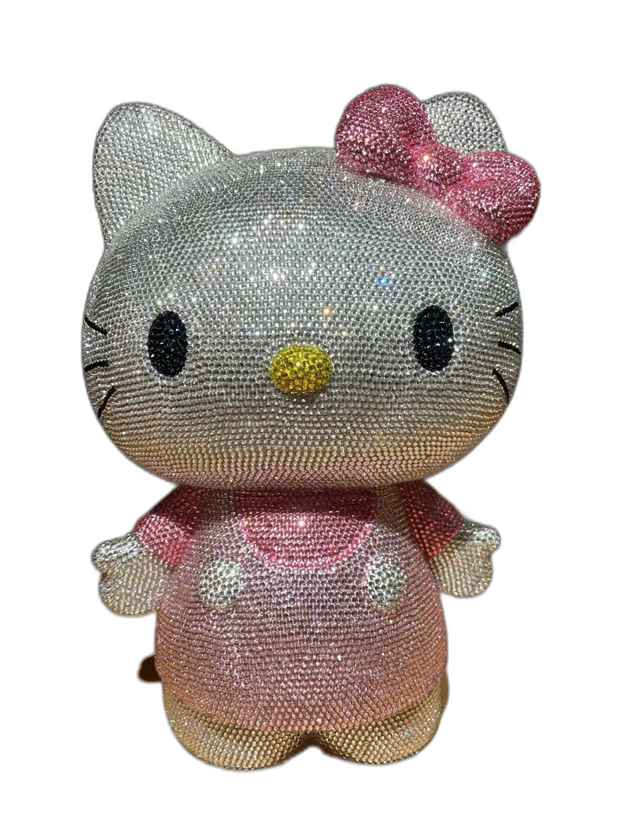 Rhinestone-Encrusted Hello Kitty Figurine