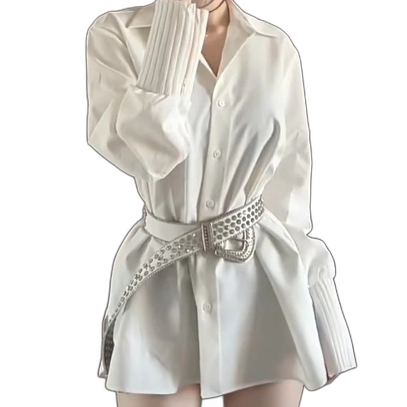 Rhinestone-Embellished Western Belt