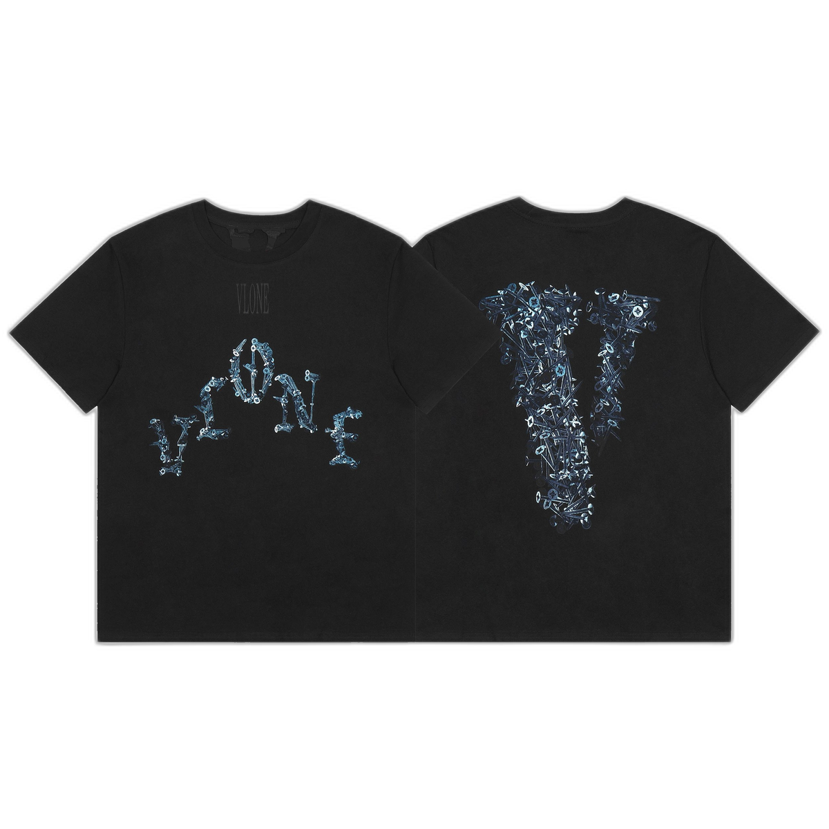 VLONE "Shark Tooth & Caution Tape" Graphic T-Shirt