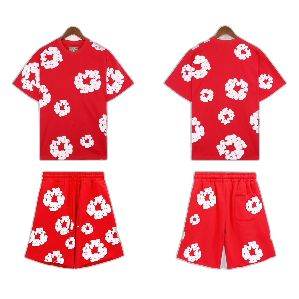 Denim Tears Cotton Wreath Print Shorts