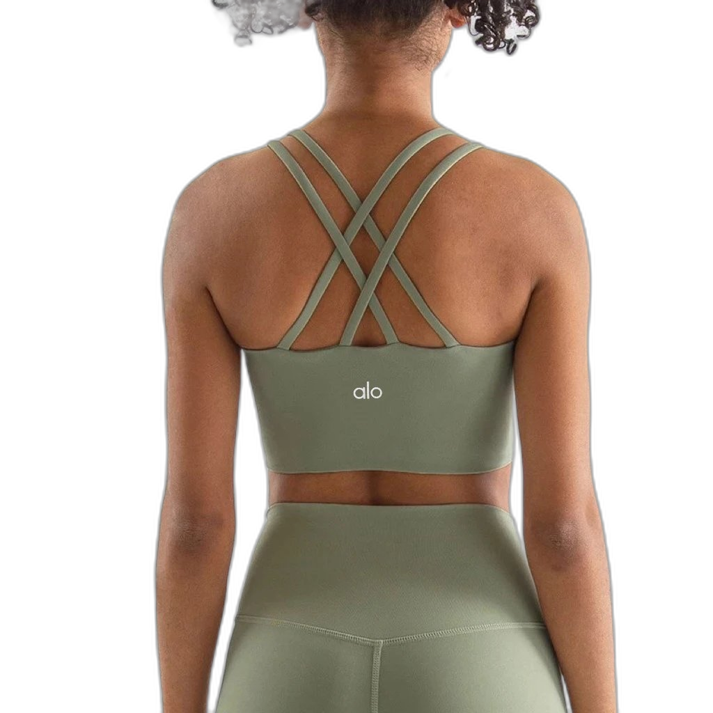 Alo Yoga Cross-Back Sports Bra and Leggings Set