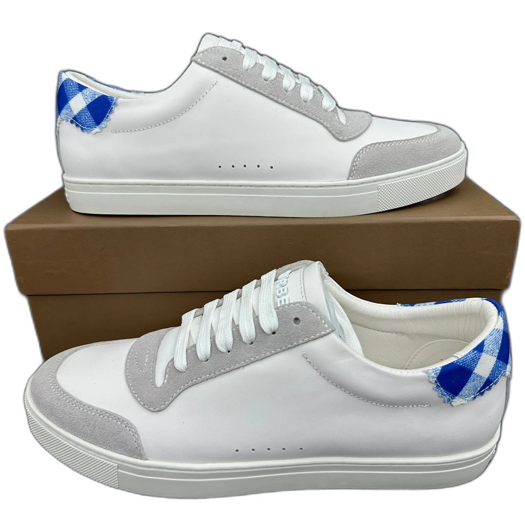 Burberry Check Back Low-Top Sneakers