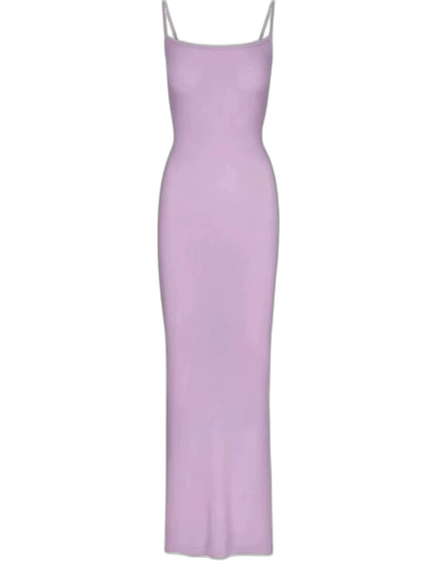 Taupe Spaghetti Strap Maxi Dress