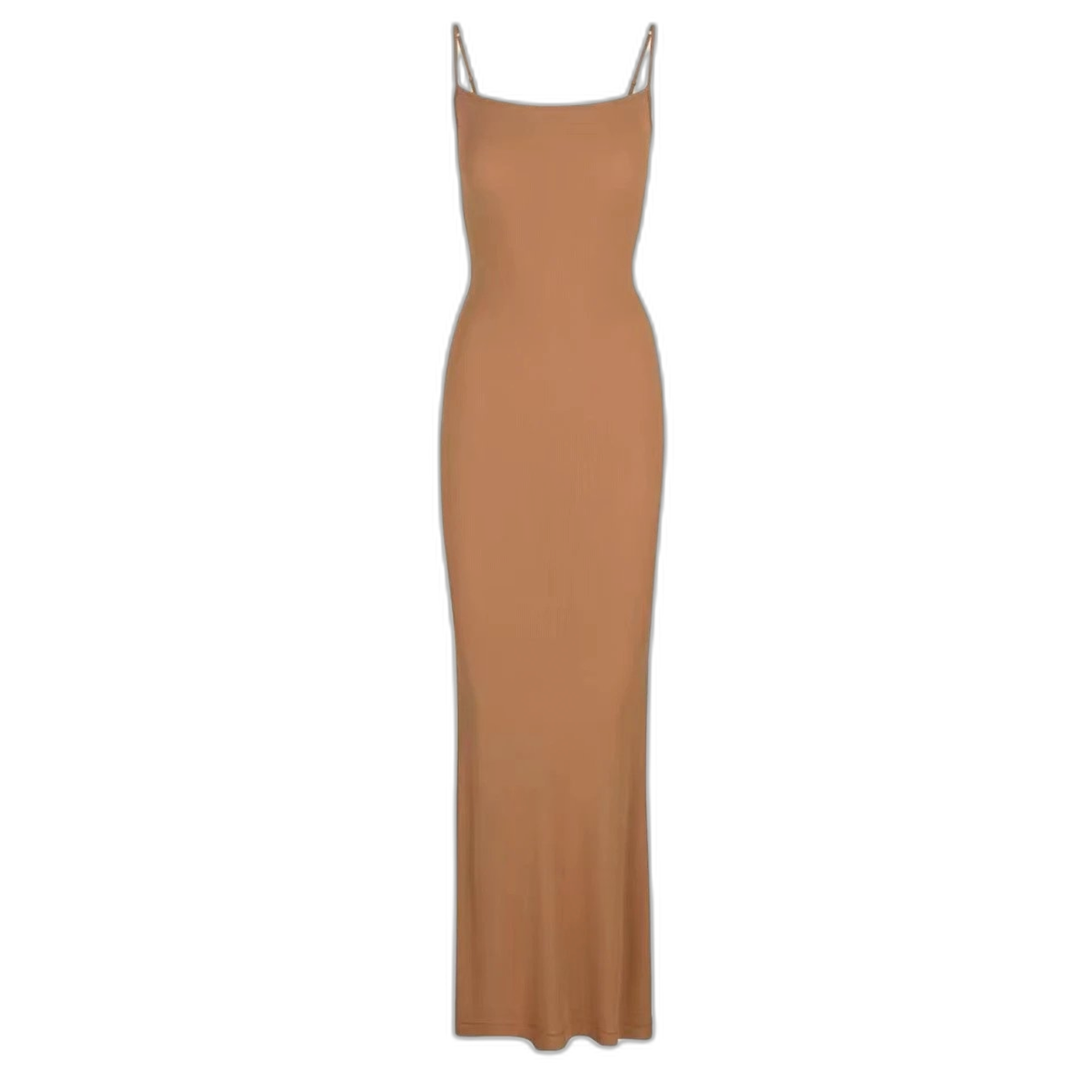 Taupe Spaghetti Strap Maxi Dress
