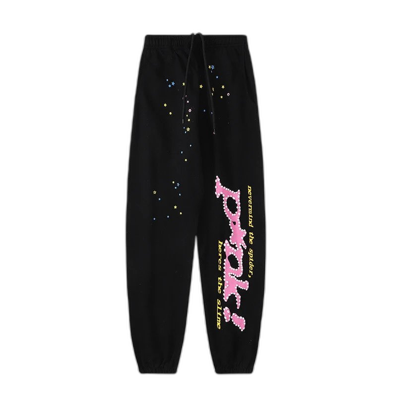 Sp5der Hoodie with Logo & Spiderweb Print