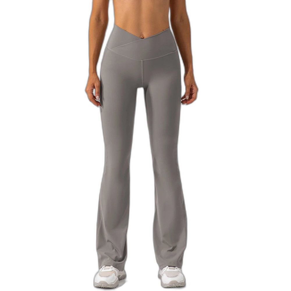 Alo Yoga Crossover High-Waisted Flared Leggings