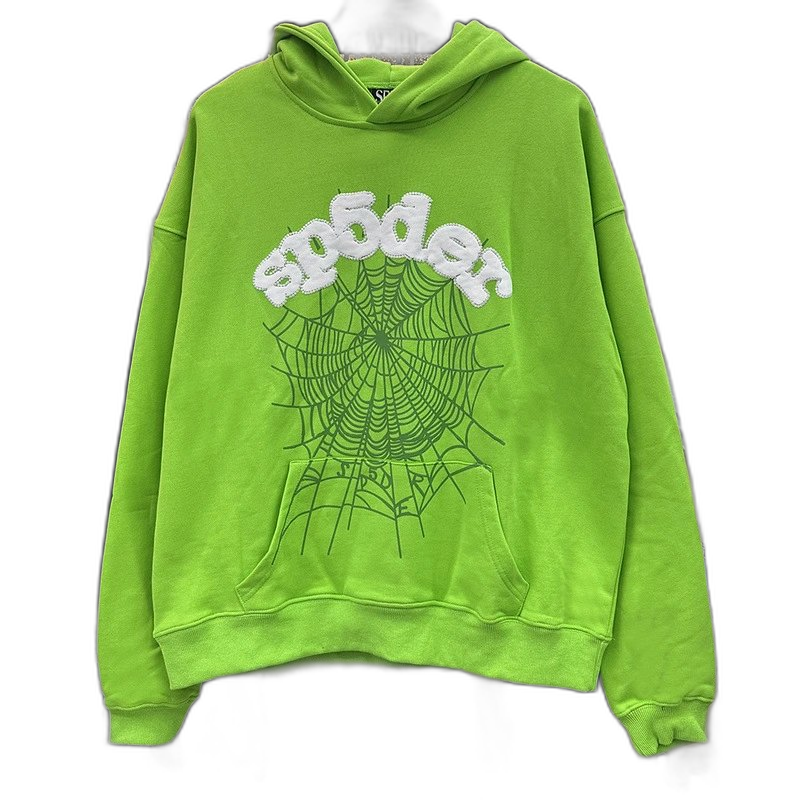 Sp5der Hoodie with Logo & Spiderweb Print