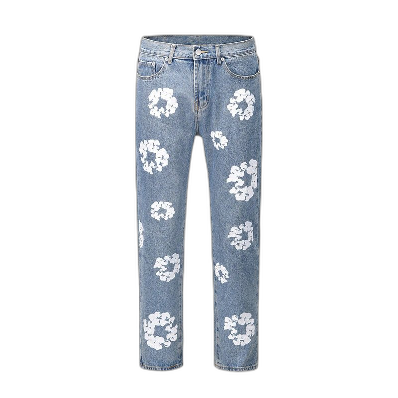 Denim Tears Cotton Wreath Print Denim Jeans