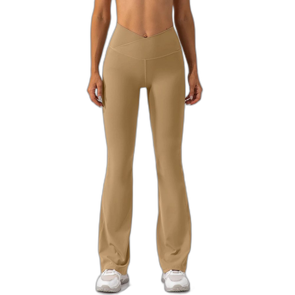 Alo Yoga Crossover High-Waisted Flared Leggings