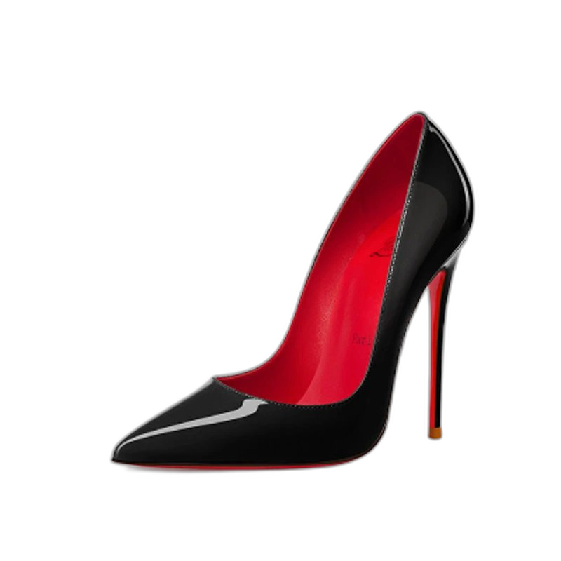 Christian Louboutin Iriza Patent Leather Half-d'Orsay Pumps