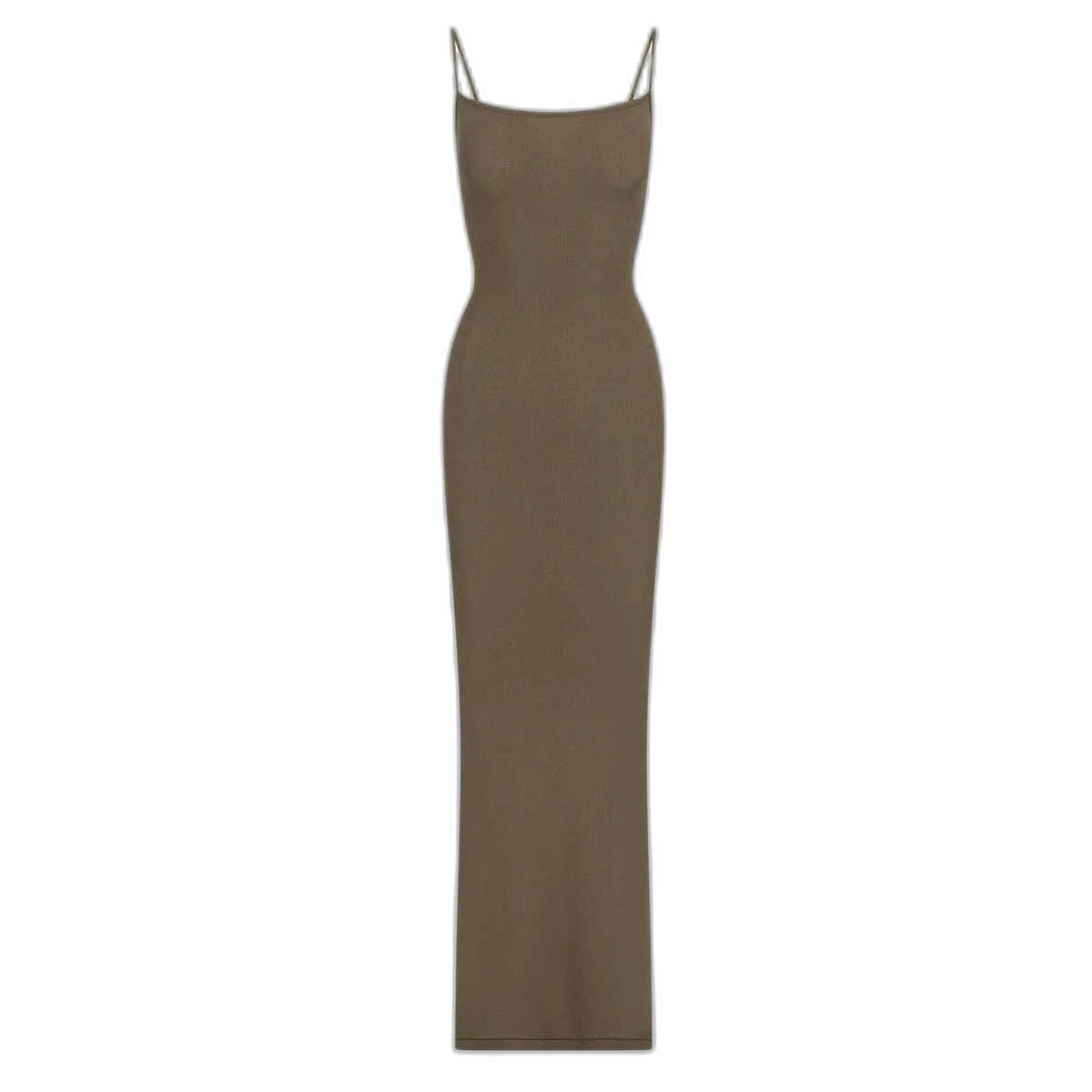 Taupe Spaghetti Strap Maxi Dress