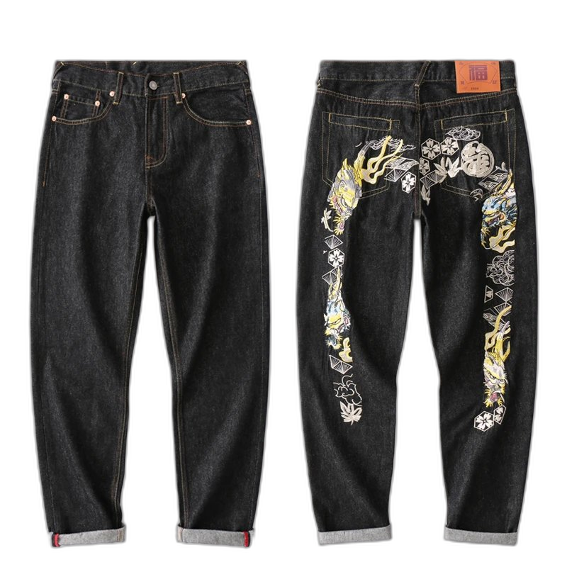 Evisu Skull Embroidery Jeans