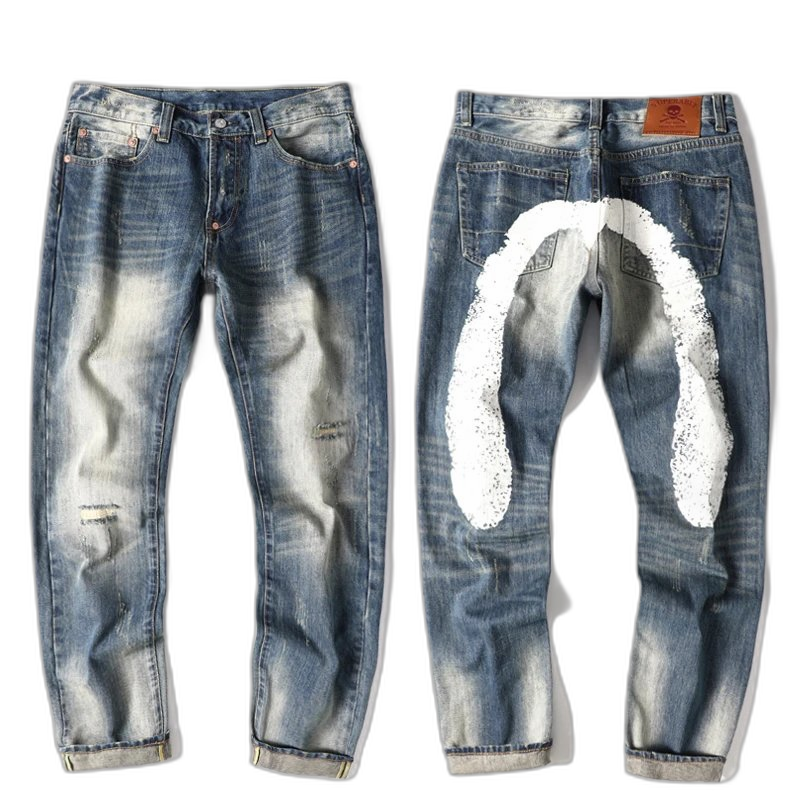 Evisu Skull Embroidery Jeans