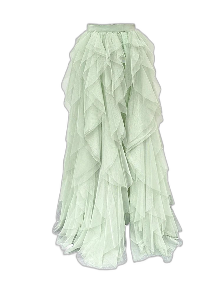 Blush Corset Tulle Maxi Dress