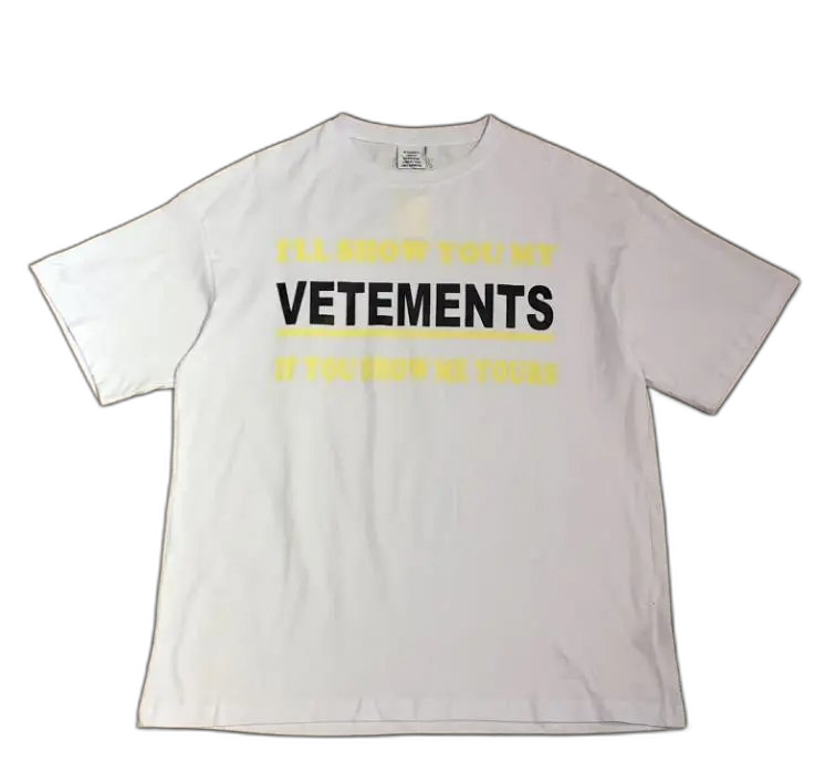 Vetements "It costs $0.00 to be a nice person" Slogan T-Shirt