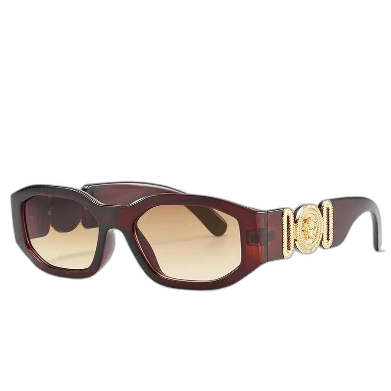 Versace-style Medusa Tortoiseshell Sunglasses