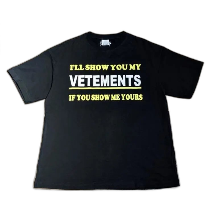 Vetements "It costs $0.00 to be a nice person" Slogan T-Shirt