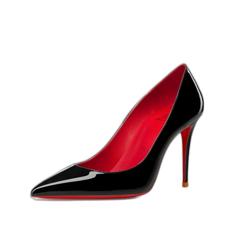 Christian Louboutin Iriza Patent Leather Half-d'Orsay Pumps