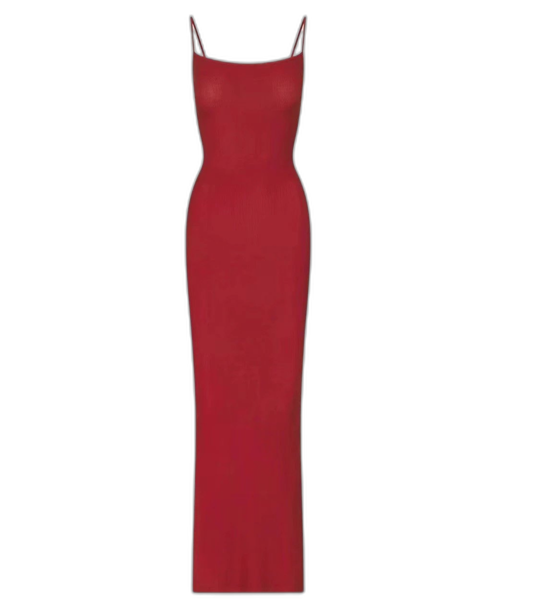Taupe Spaghetti Strap Maxi Dress