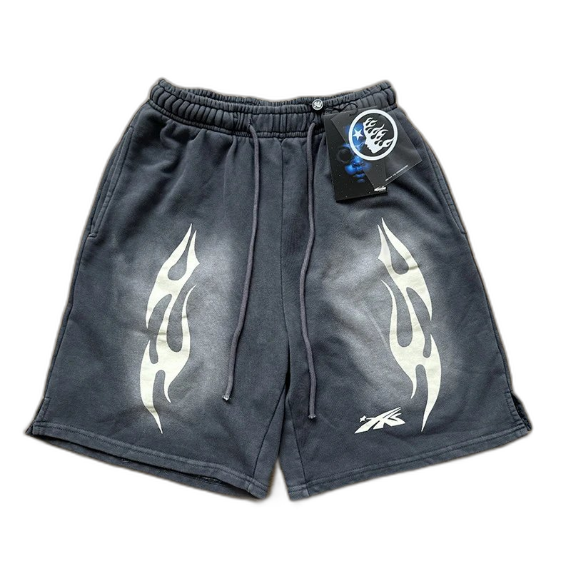 Hellstar Flame Print Shorts