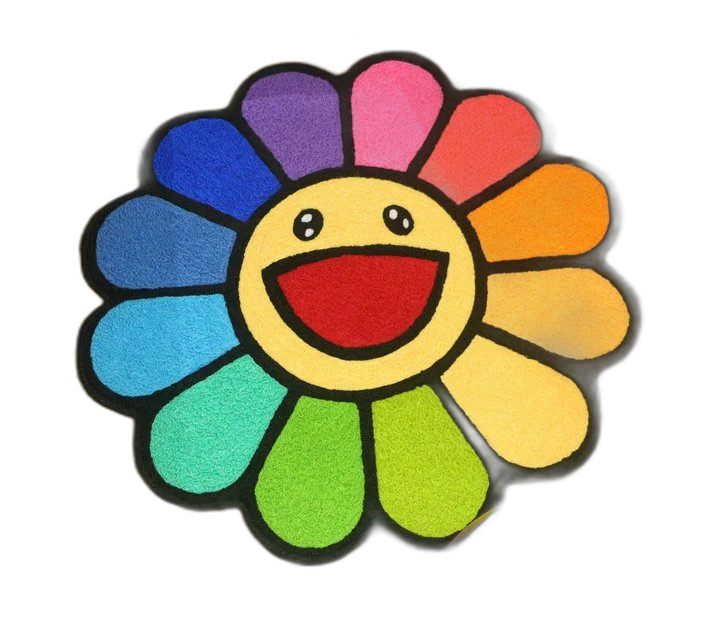 Takashi Murakami Flower Rug