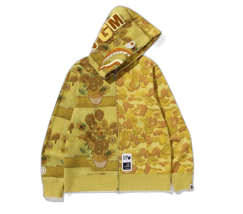 BAPE × Van Gogh Full-Zip Hoodie