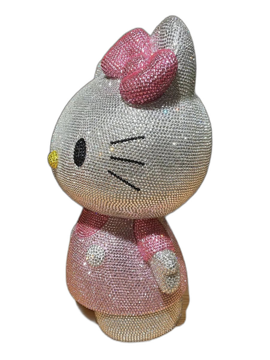 Rhinestone-Encrusted Hello Kitty Figurine