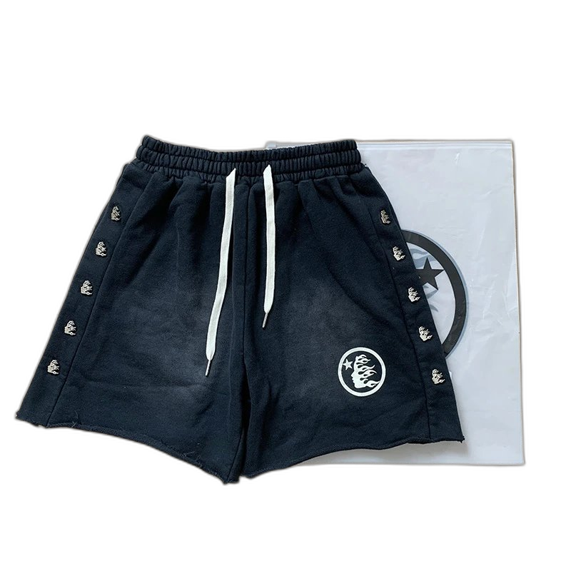 Hellstar Flame Print Shorts
