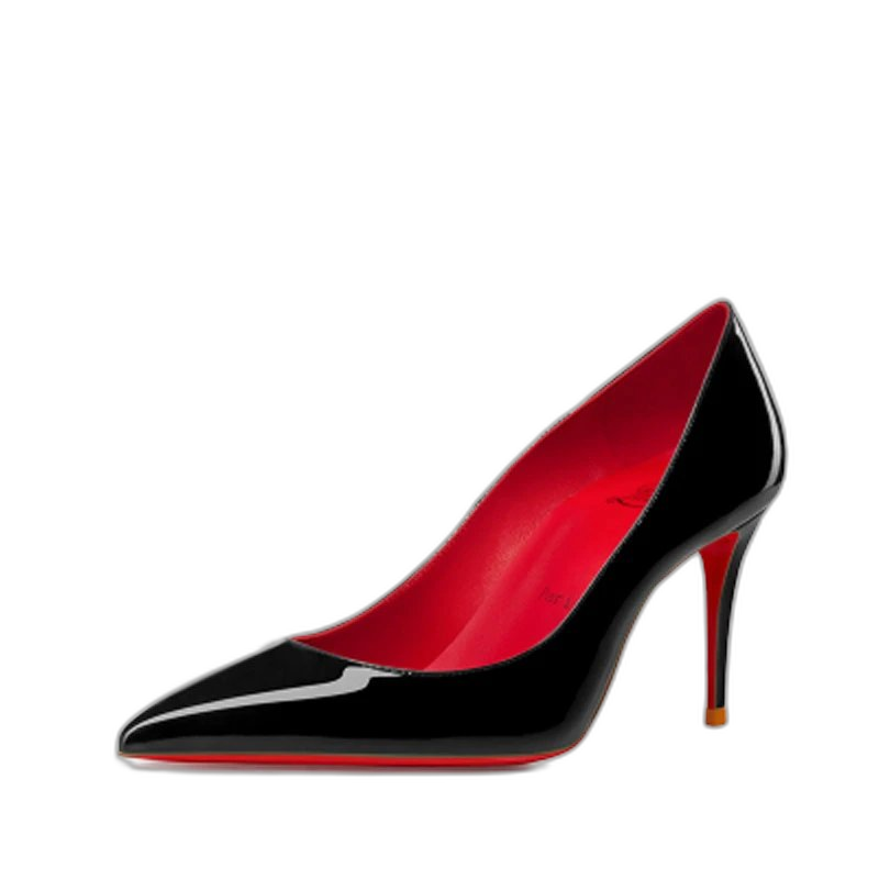 Christian Louboutin Iriza Patent Leather Half-d'Orsay Pumps