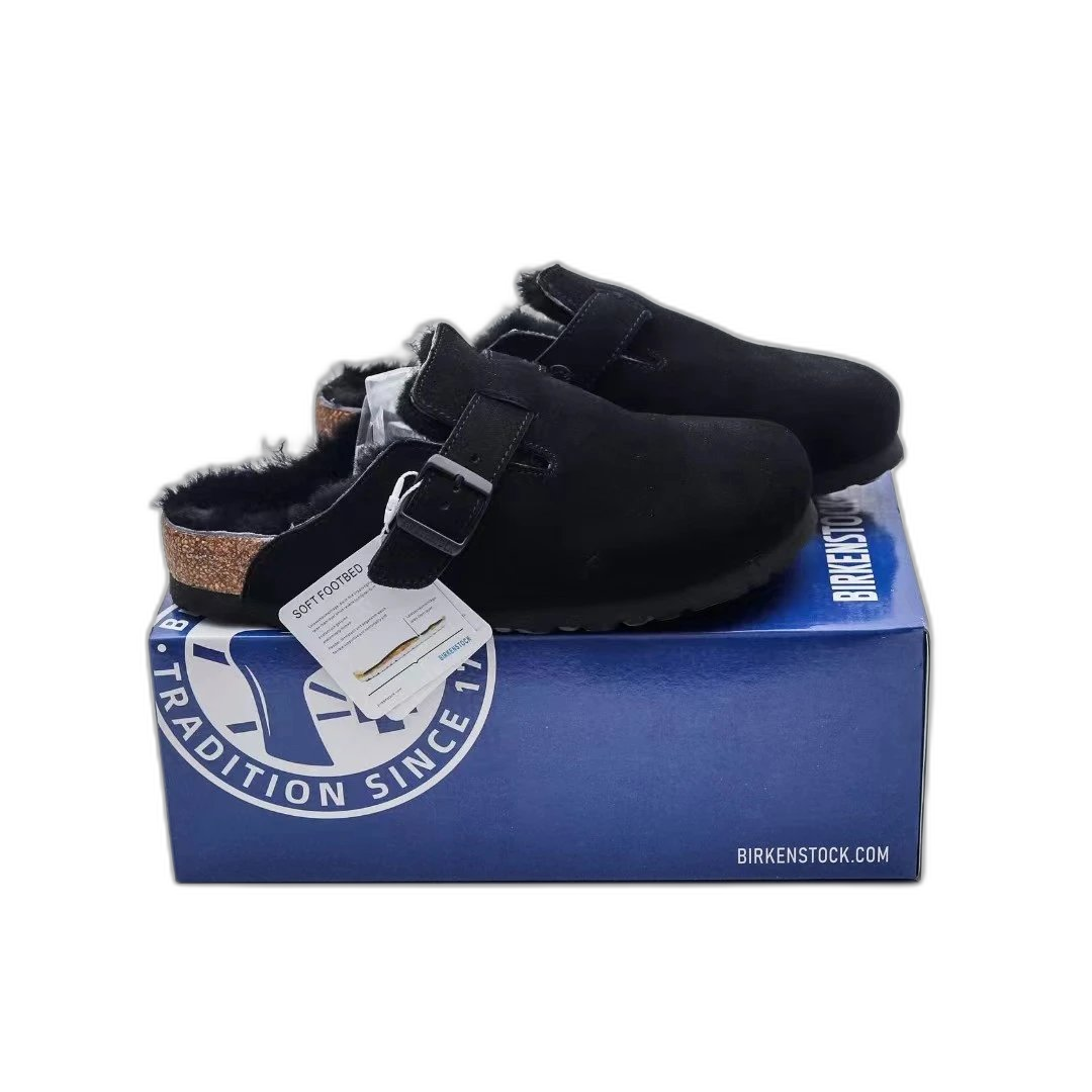 Birkenstock Boston Soft Footbed Suede Clogs