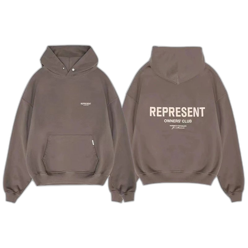 Represent Owners' Club Light Hoodie (Front & Back View)