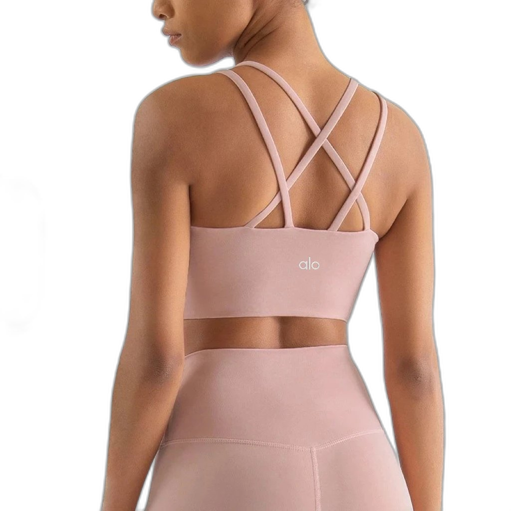 Alo Yoga Cross-Back Sports Bra and Leggings Set