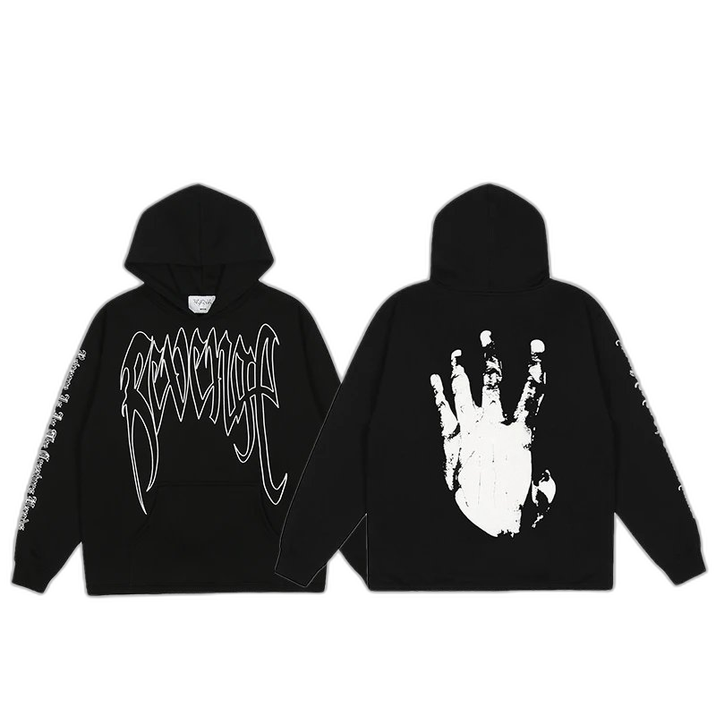 Phantom Glitch Text Hoodie