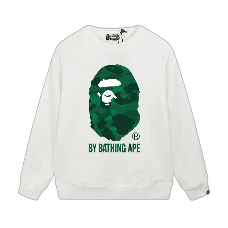 A Bathing Ape (BAPE) Ape Head & Logo Crewneck Sweatshirt Collection