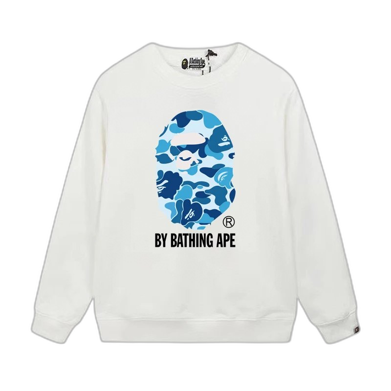 A Bathing Ape (BAPE) Ape Head & Logo Crewneck Sweatshirt Collection