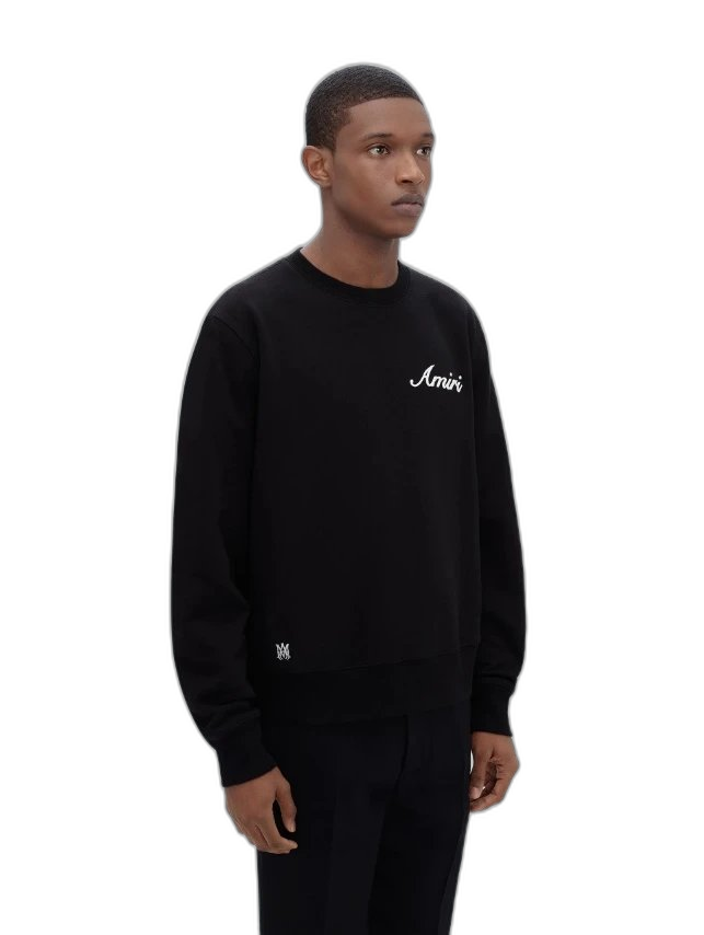 Amiri Script Logo Crewneck Sweatshirt