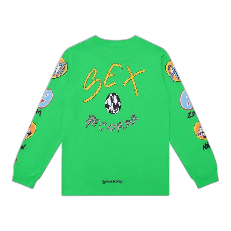 Chrome Hearts "Build" Graphic Long Sleeve T-Shirt