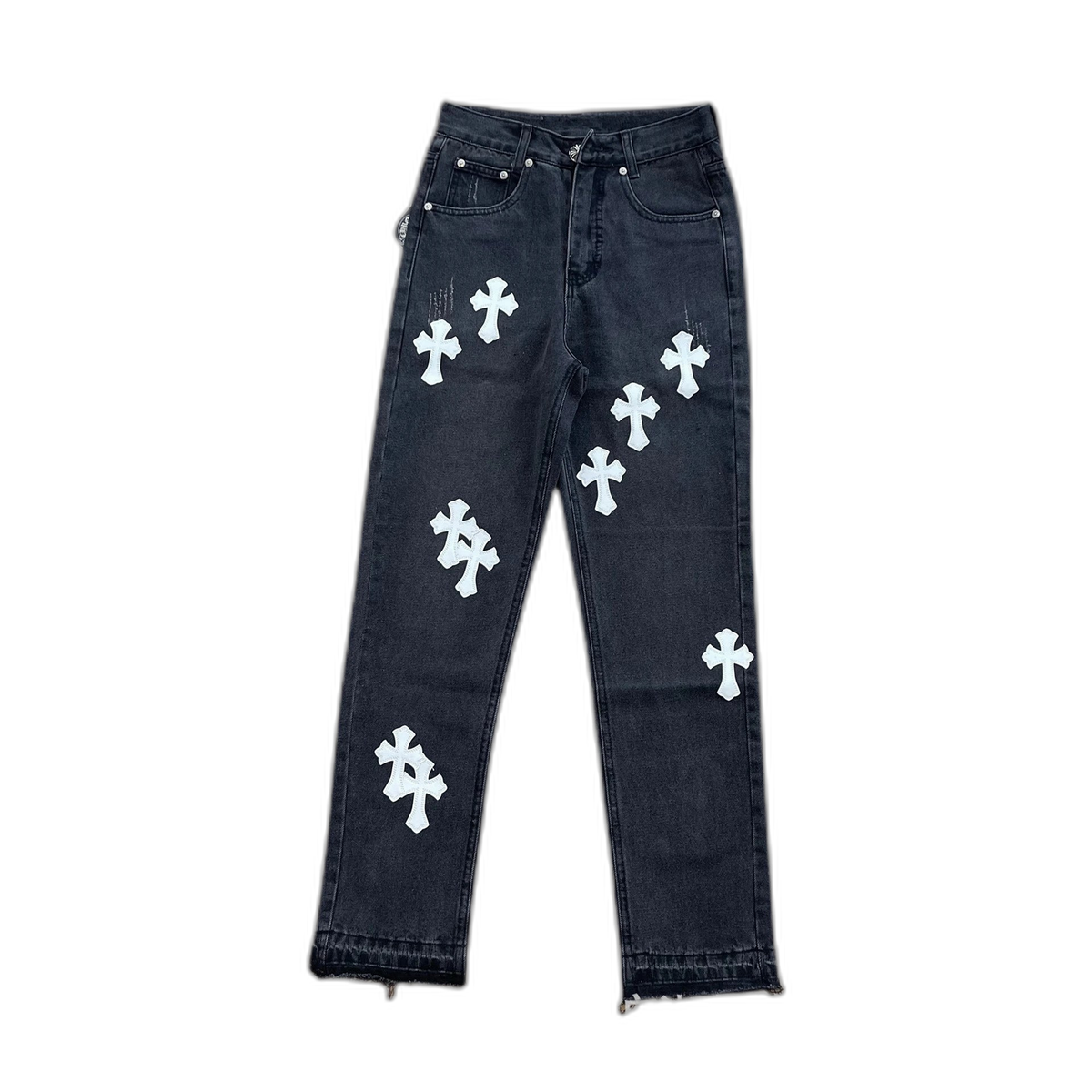 Chrome Hearts Tie-Dye Cross Patch Jeans