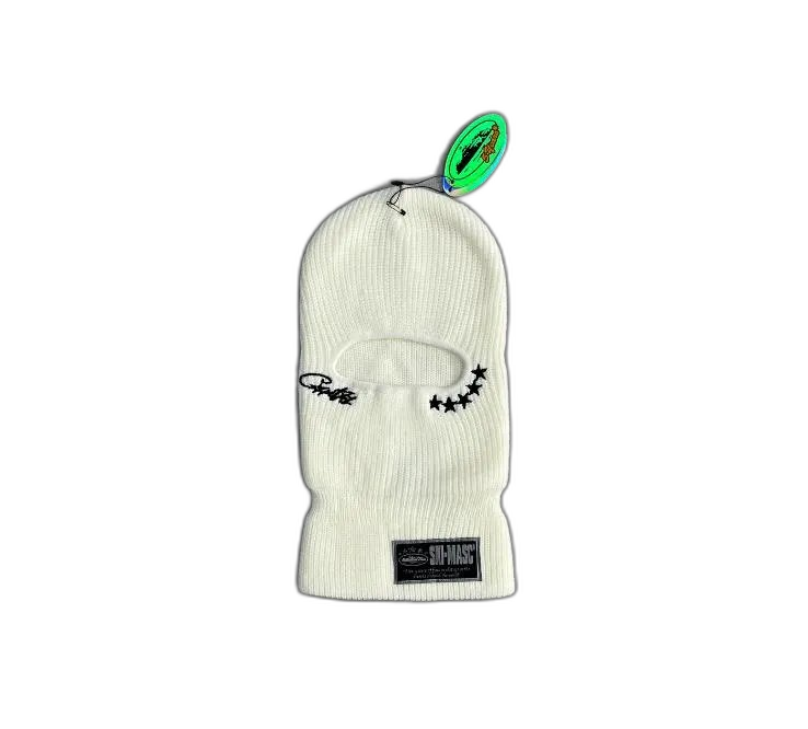 Corteiz Star Embroidered Knit Ski Mask Balaclava