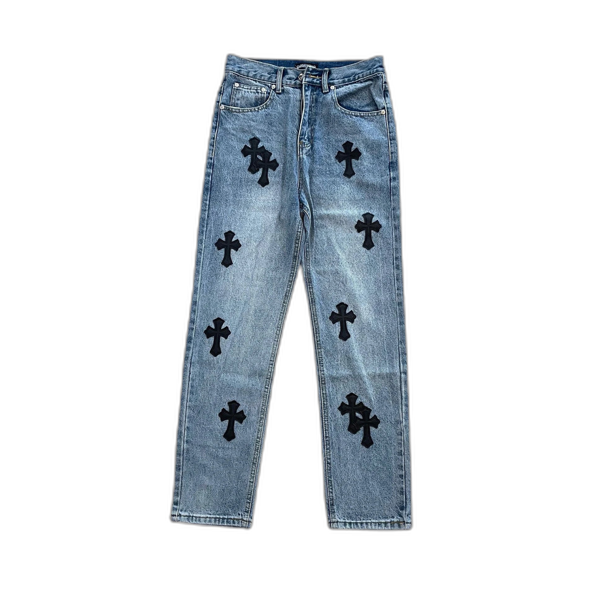 Chrome Hearts Tie-Dye Cross Patch Jeans
