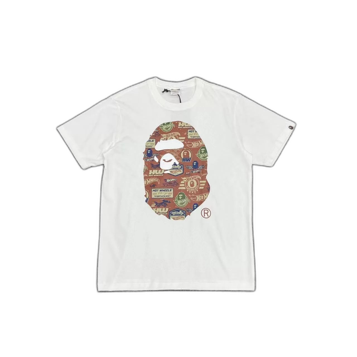 A Bathing Ape (BAPE) T-Shirt with Camo Ape Head Logo
