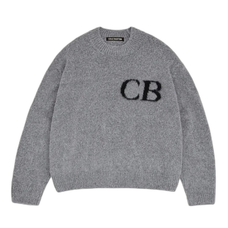 Cole Buxton CB Logo Knit Sweater