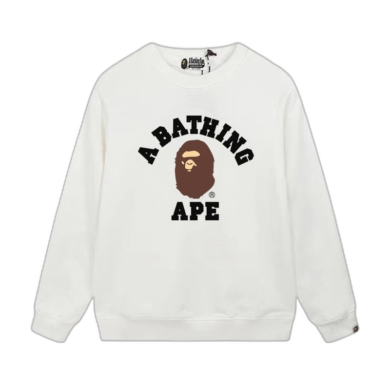 A Bathing Ape (BAPE) Ape Head & Logo Crewneck Sweatshirt Collection