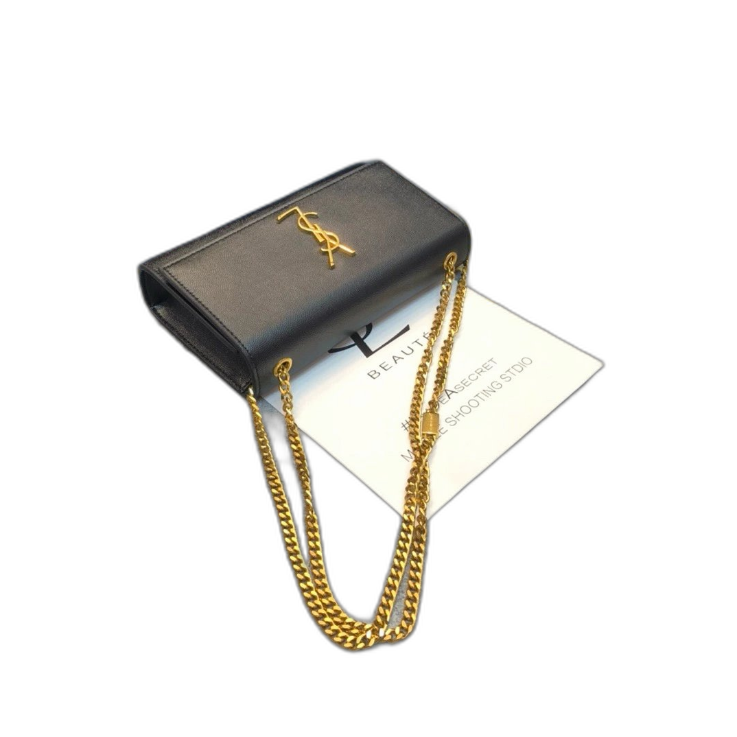 Saint Laurent Bag Logo Detail with Magnetic Snap