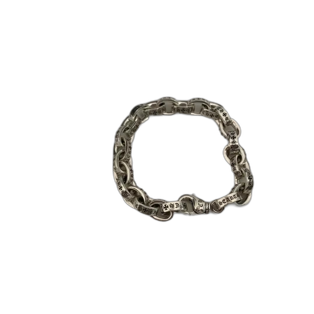 Chrome Hearts Floral Cross Link Bracelet