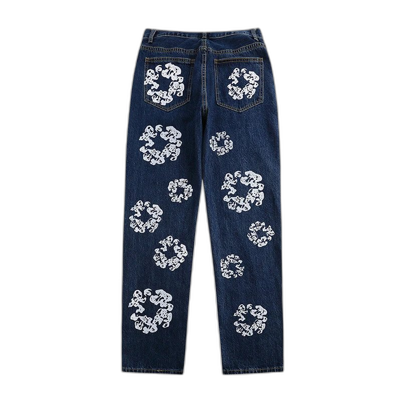 Denim Tears Cotton Wreath Print Denim Jeans