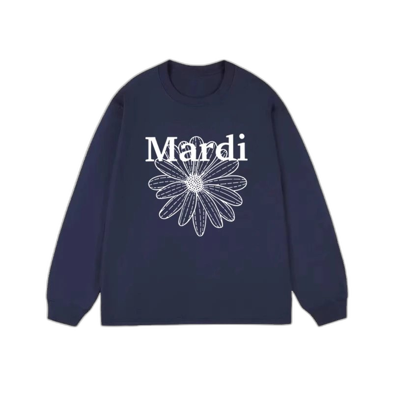 Mardi Mercredi Flower & Dachshund Print Crewneck Sweatshirt Collection