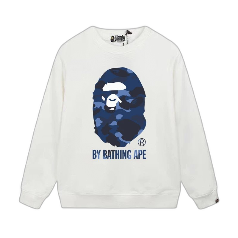 A Bathing Ape (BAPE) Ape Head & Logo Crewneck Sweatshirt Collection